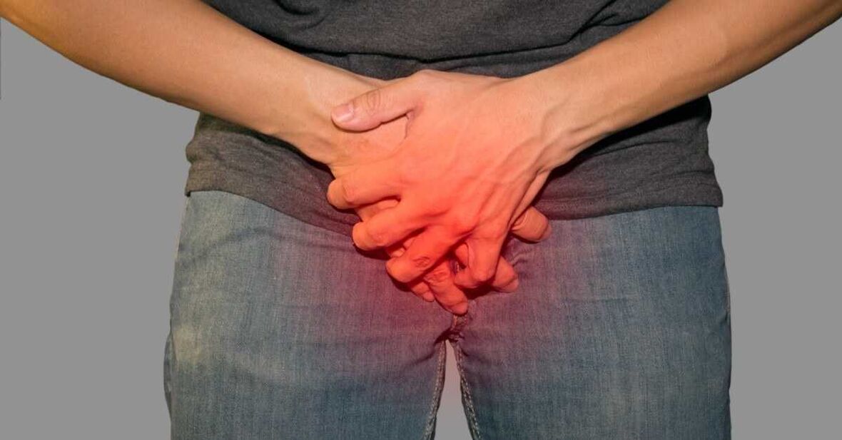 Douleur dans l'inguinal pendant des explications pathologiques